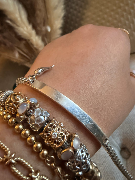 Tiffany&Co ID Tag Venetian Link Bracelet