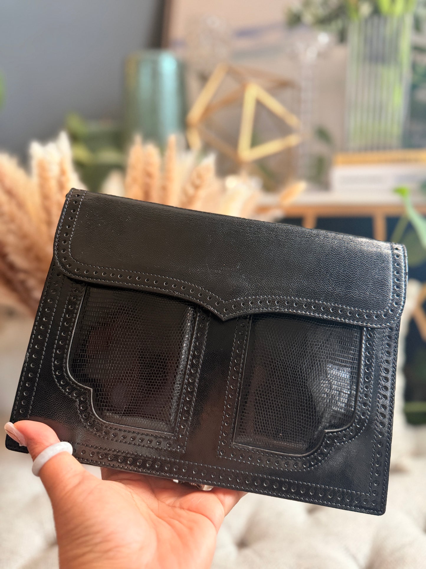 YSL Vintage Leather Shoulder Bag/Clutch