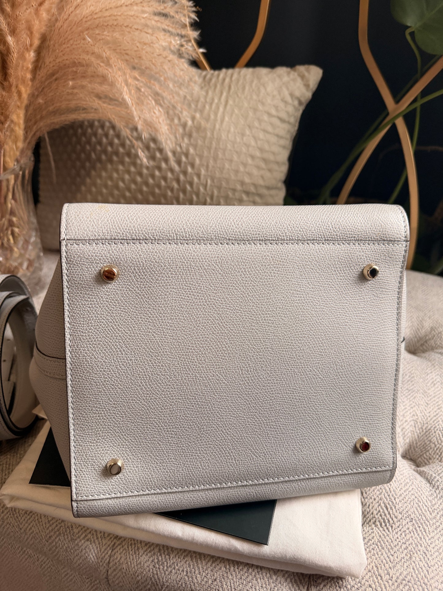 Valextra B Cube in Cool Grey