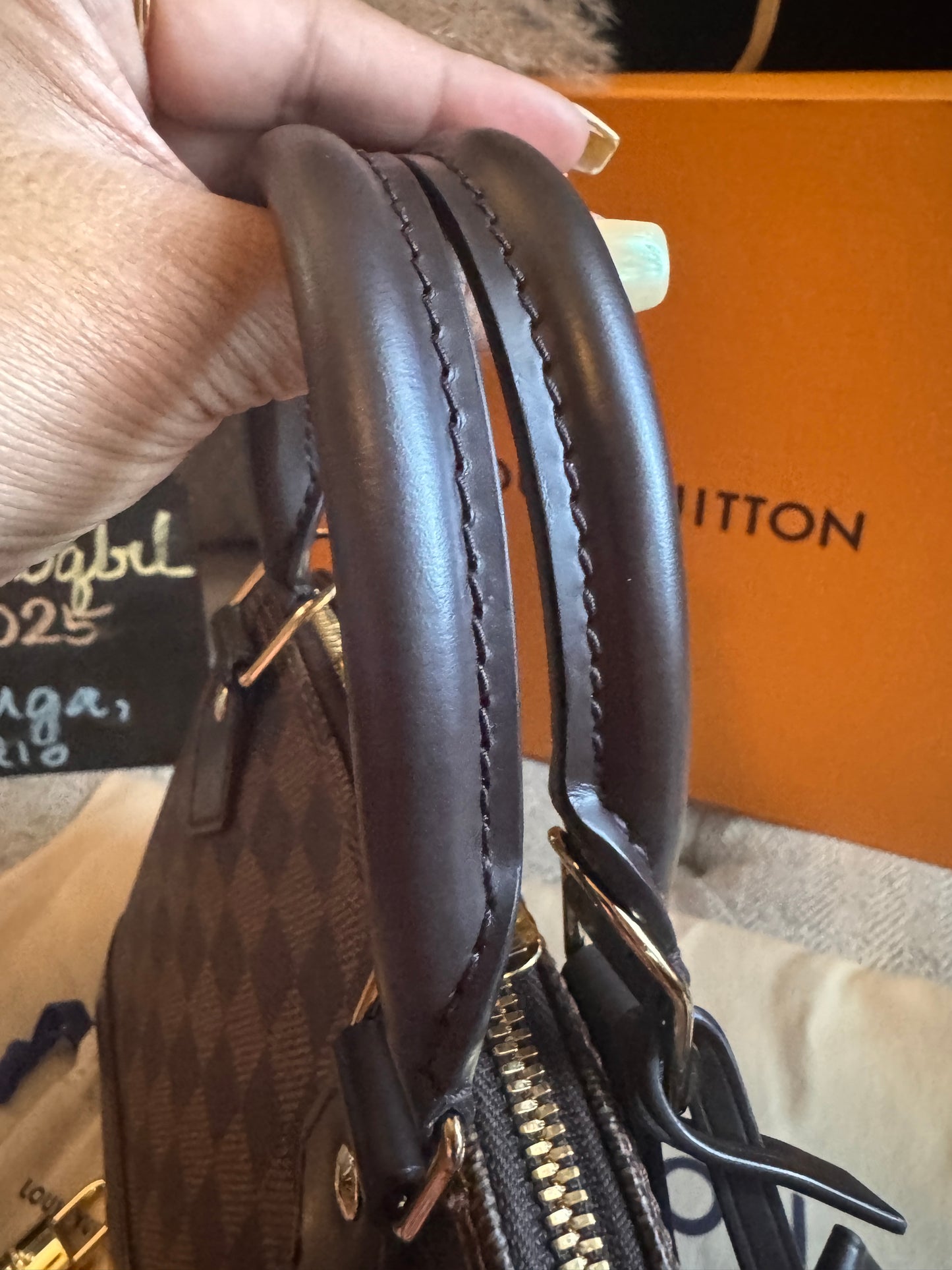 Louis Vuitton Alma BB in Damier Ebene