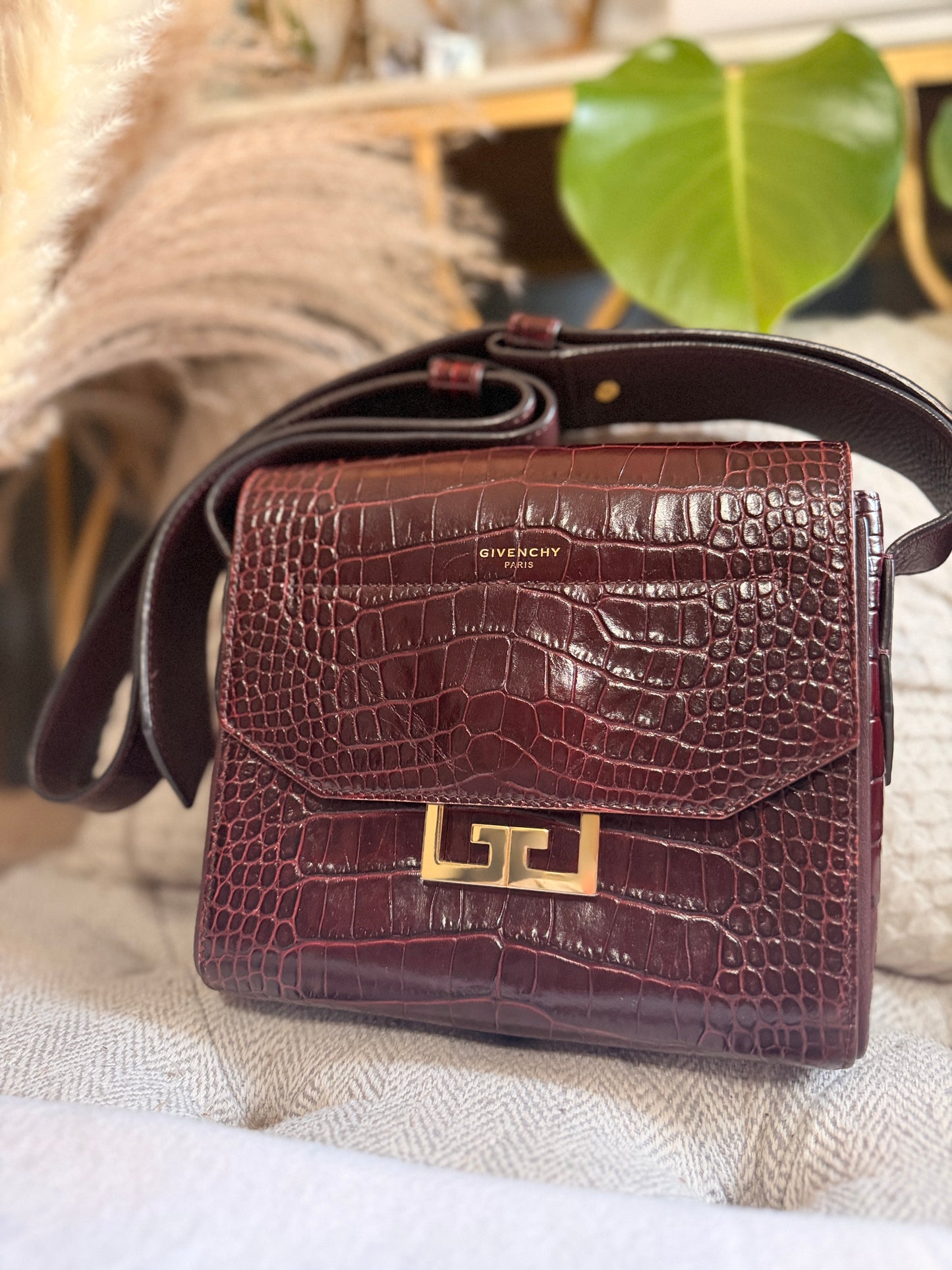 Givenchy Eden in Croc Embossed Calfskin