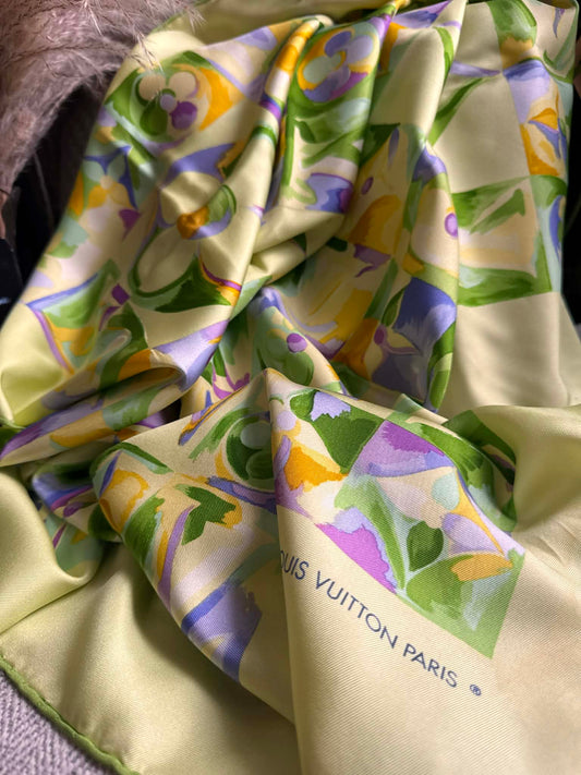 Louis Vuitton 100% Silk Scarf