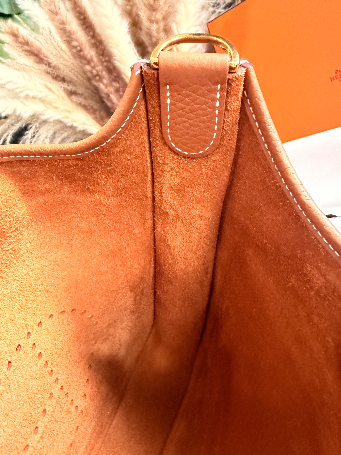 Hermés Evelyne PM - HTF Gold on Gold