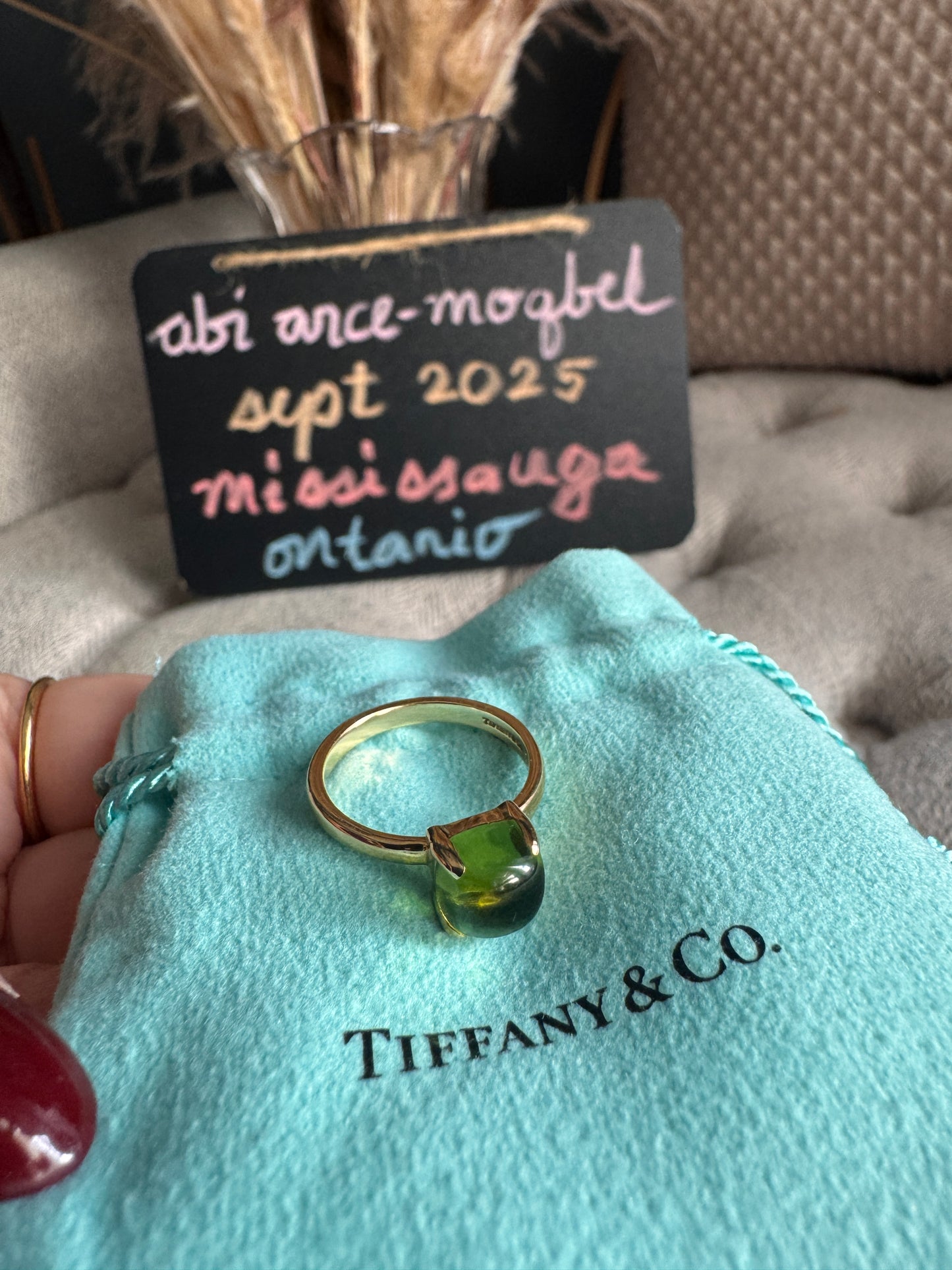 Tiffany & Co.Retired Sugar Stack Ring in Peridot