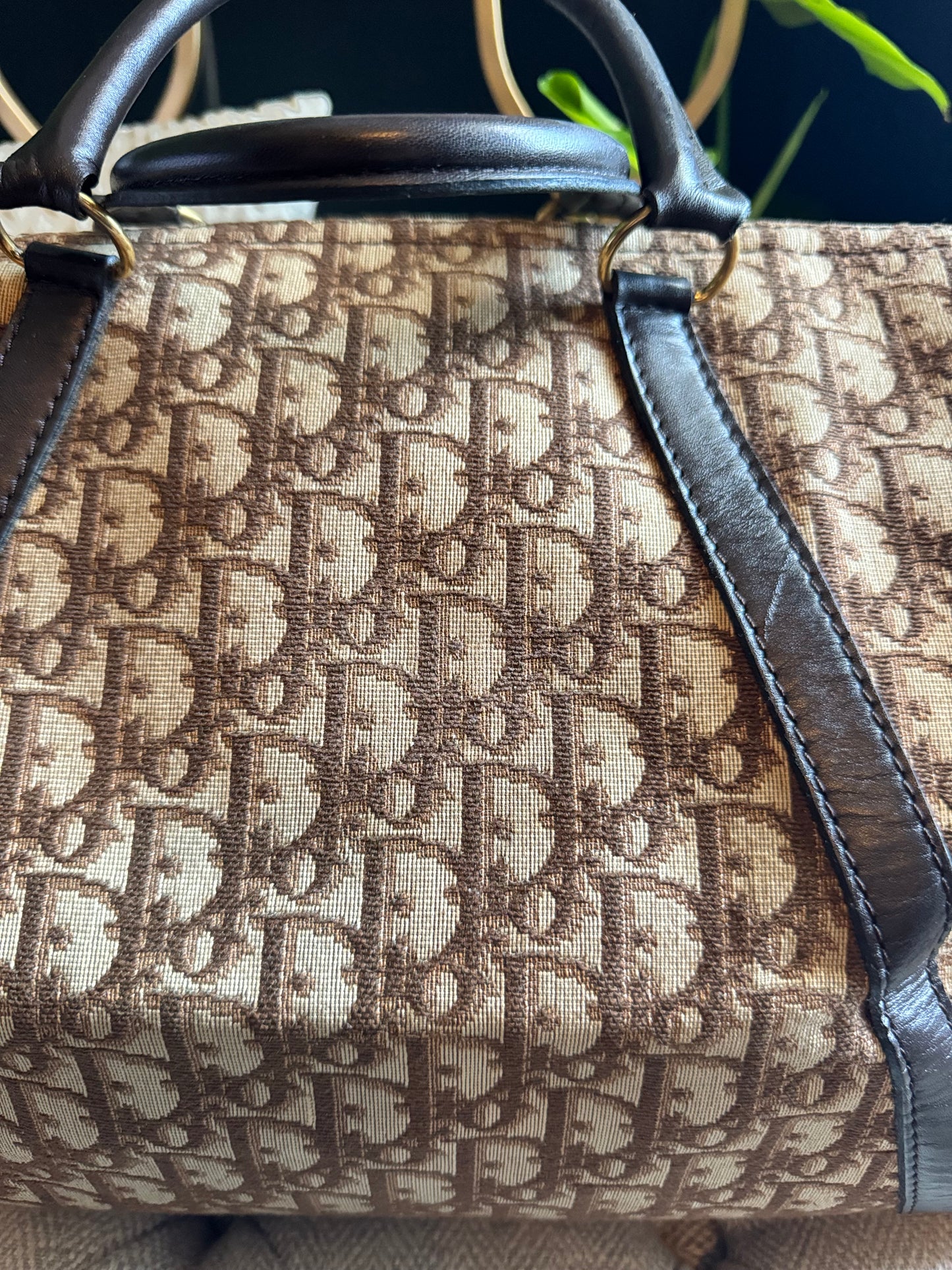 Dior Vintage Trotter Boston Bag