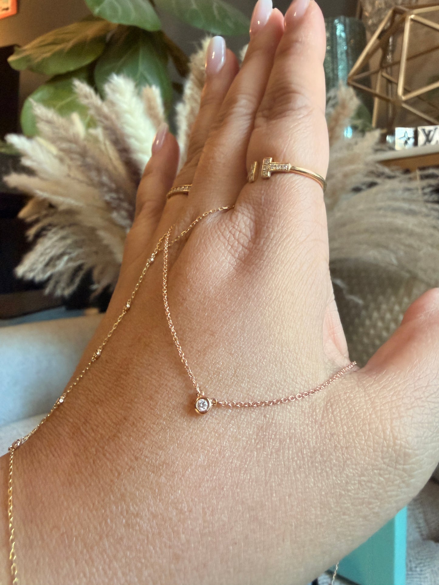 Tiffany & Co. Diamond by the Yard Necklace in 18k Rose Gold