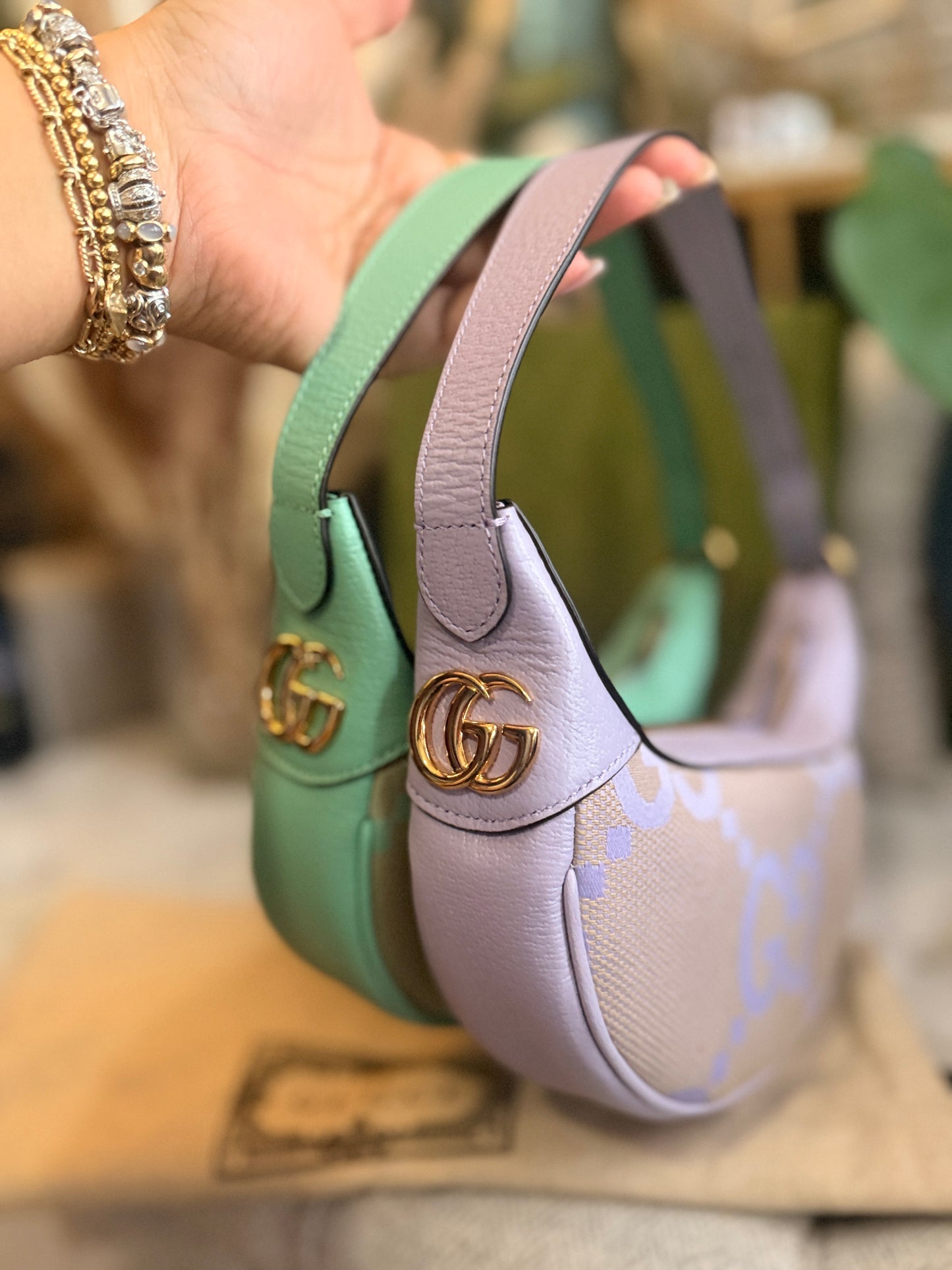 Gucci Jumbo GG Half-moon Mini Hobo