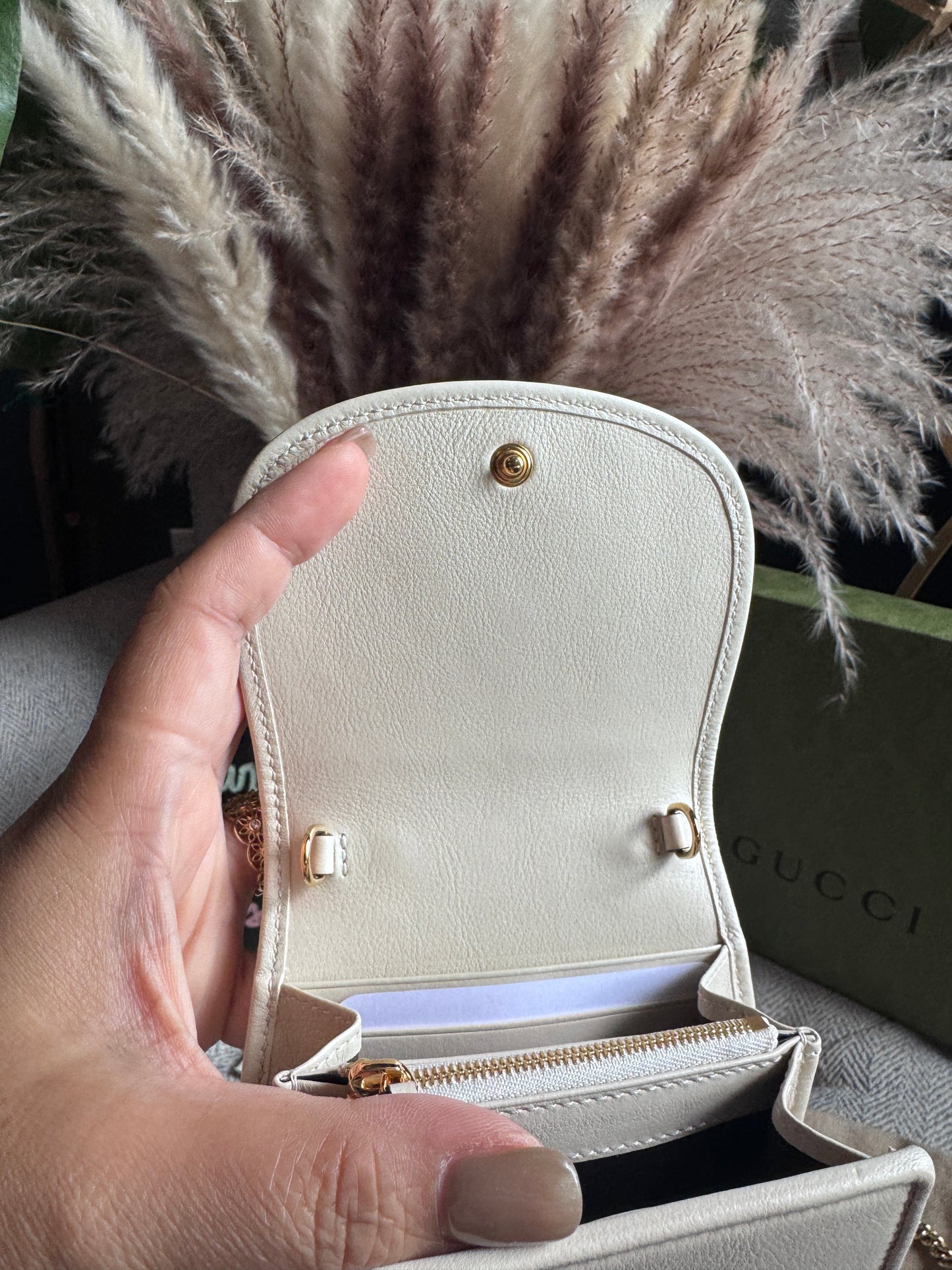 Gucci Blondie Compact Wallet on Chain-Brand NEW in Box