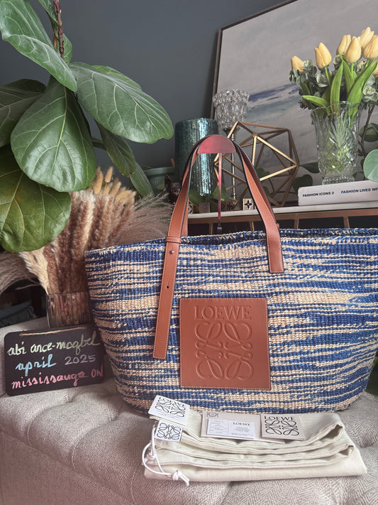 Loewe Raffia Basket Bag