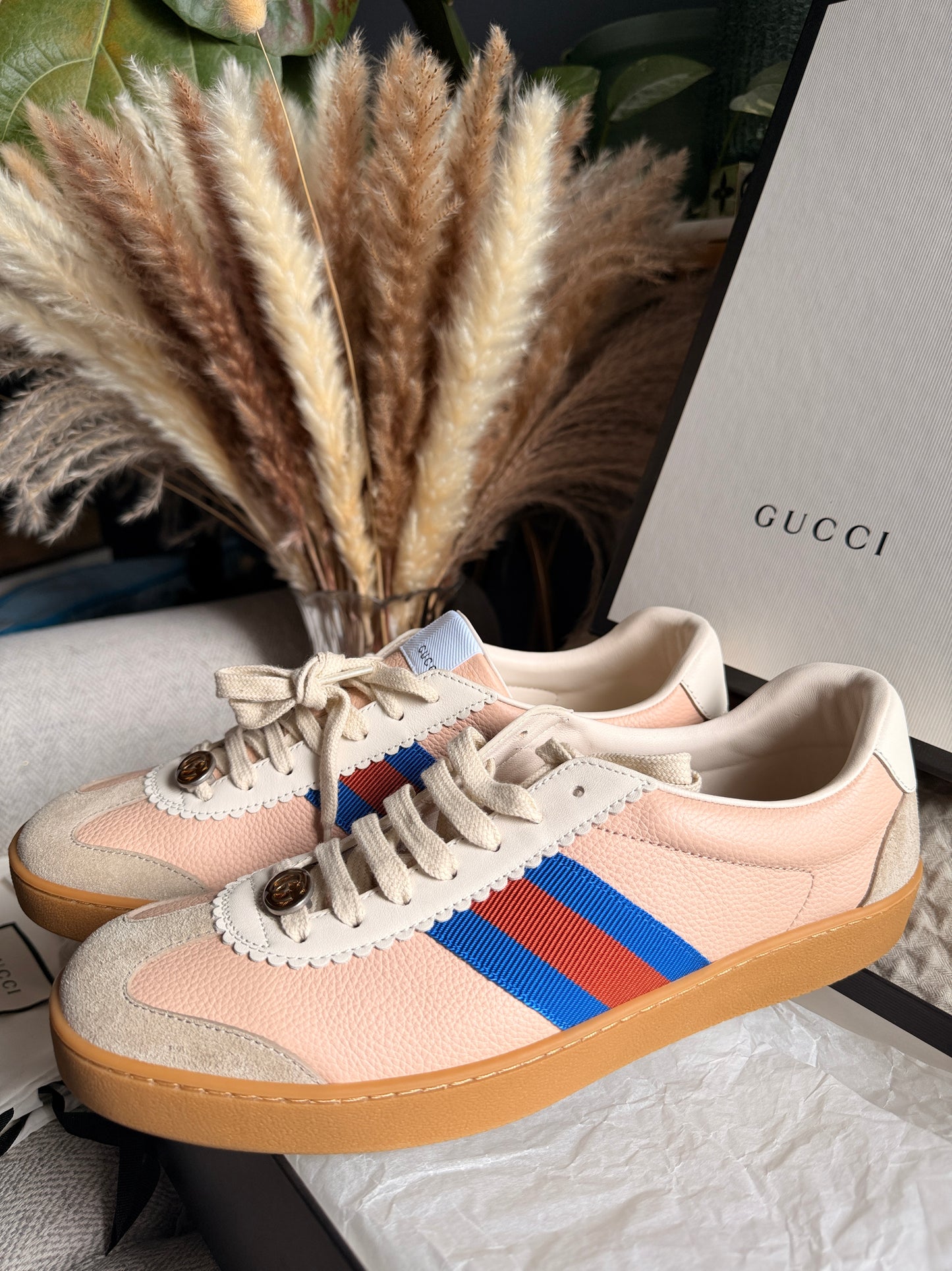 NEW in BOX Gucci G74 Web Sneakers