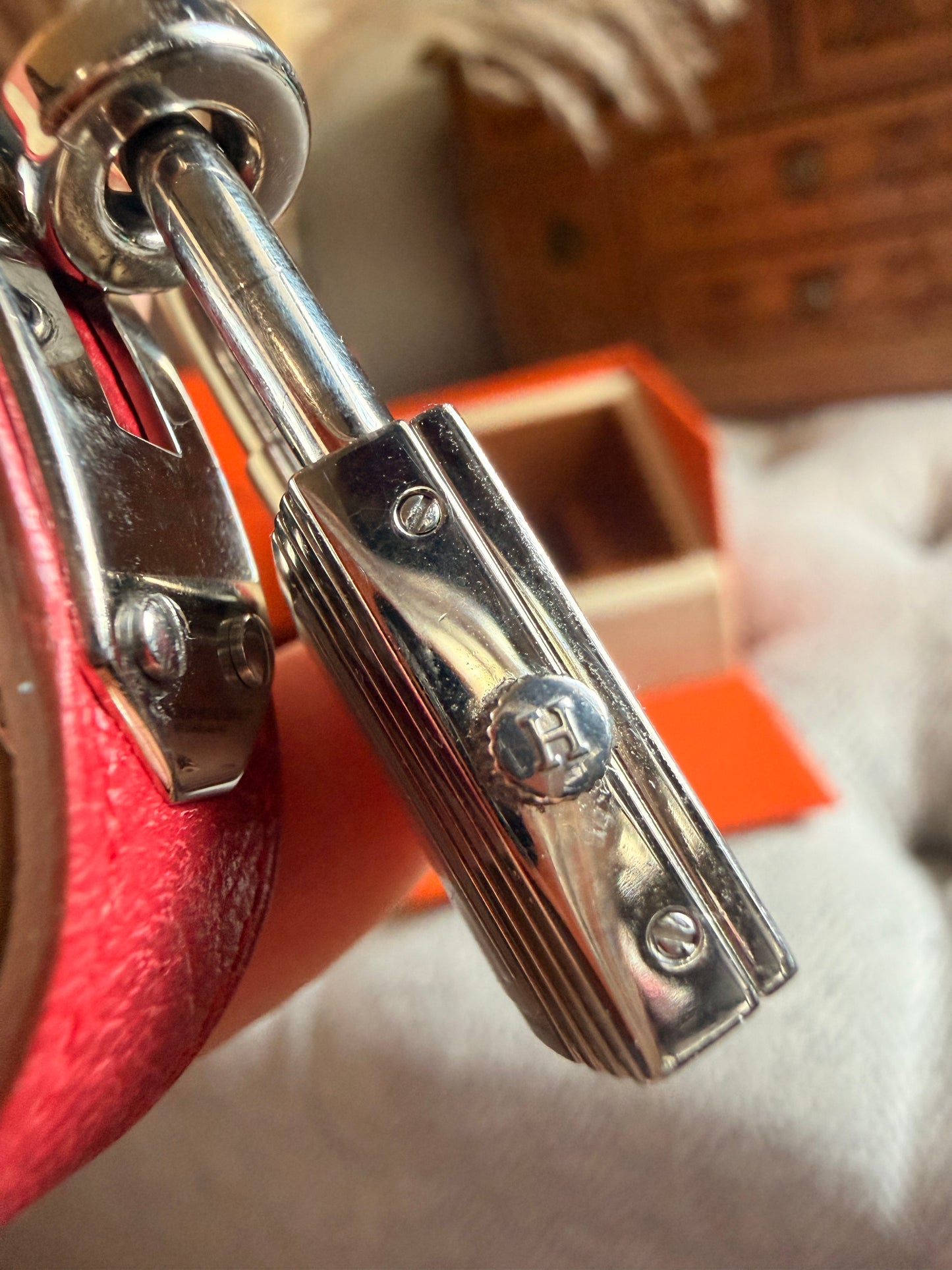 Hermes Kelly Watch in Silver Hardware