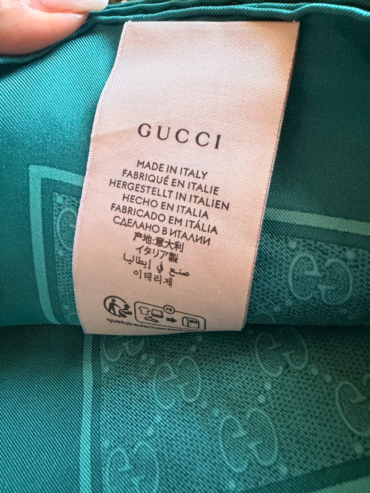 Gucci Horsebit Silk Scarf