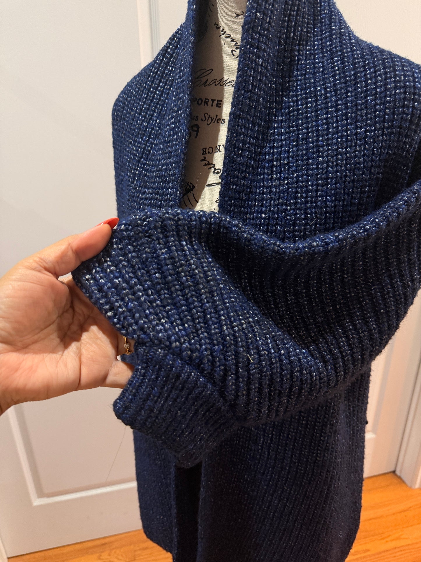 Escada Navy Blue Cardigan-Medium