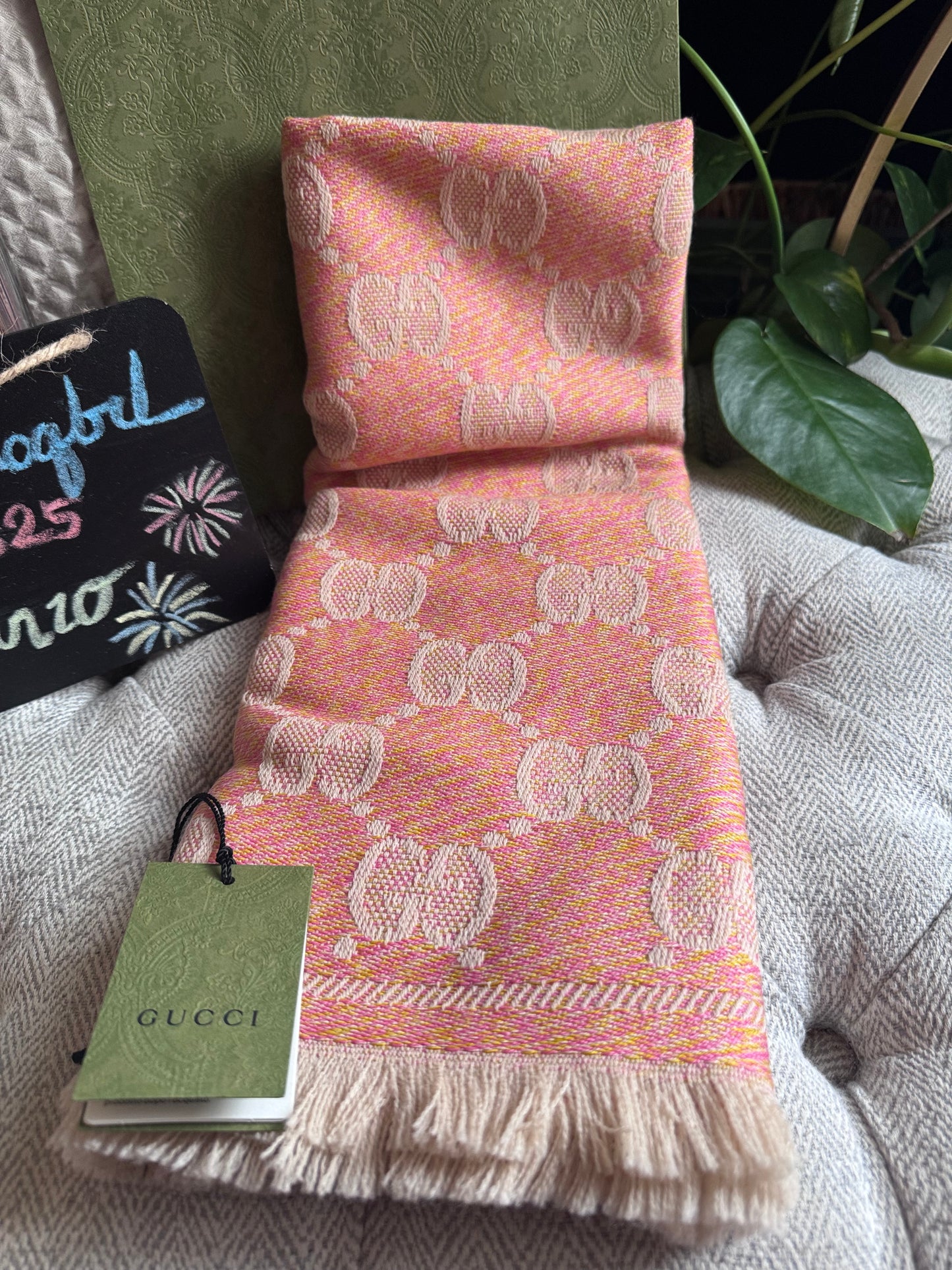 Gucci GG jacquard WOOL SCARF