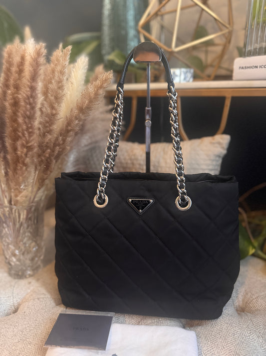 Prada Tessuto Nero Tote