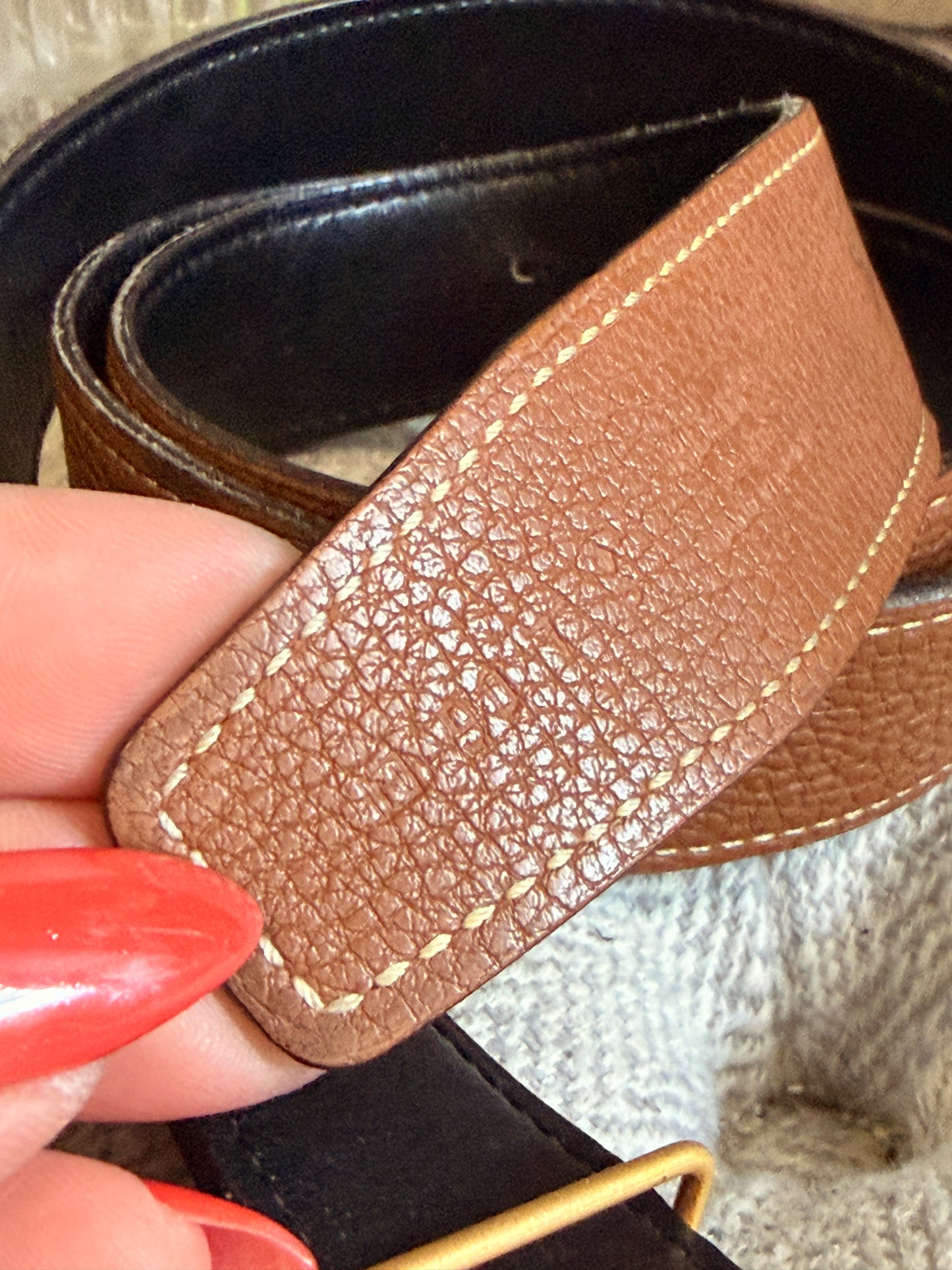 Hermes Constance Belt size 90