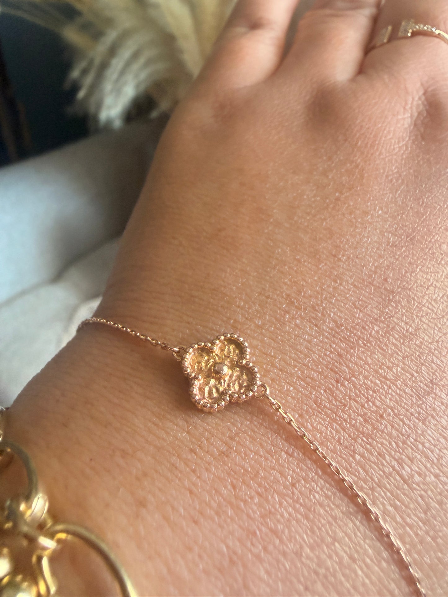 Van Cleef & Arpels 18k Rose Gold Sweet Bracelet