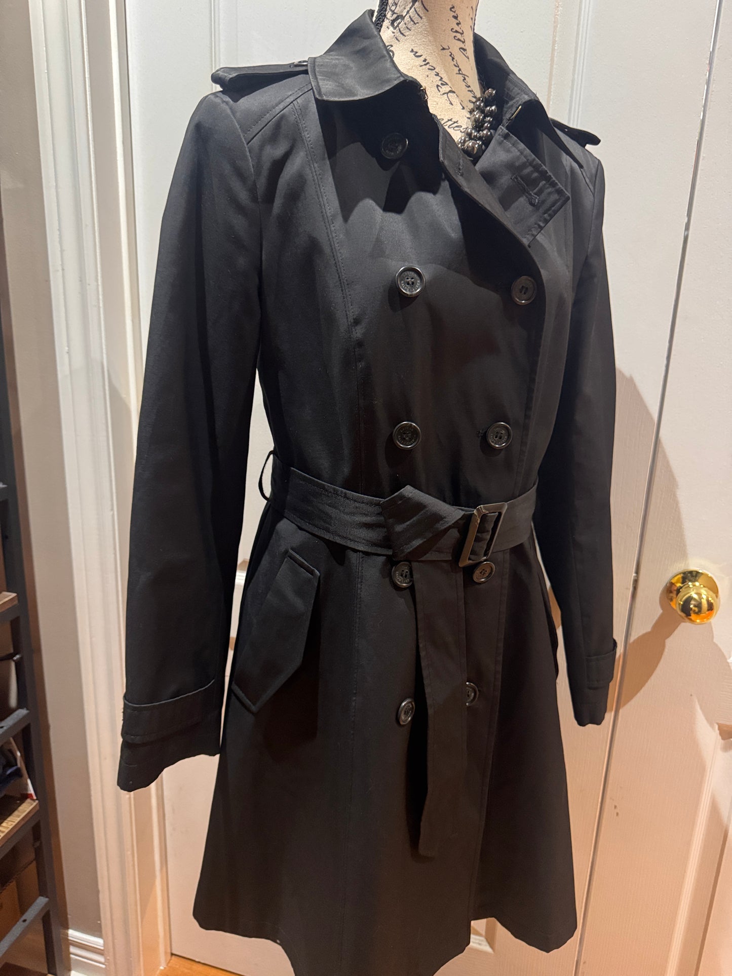 LAUREN Ralph Lauren Black Trench  Coat