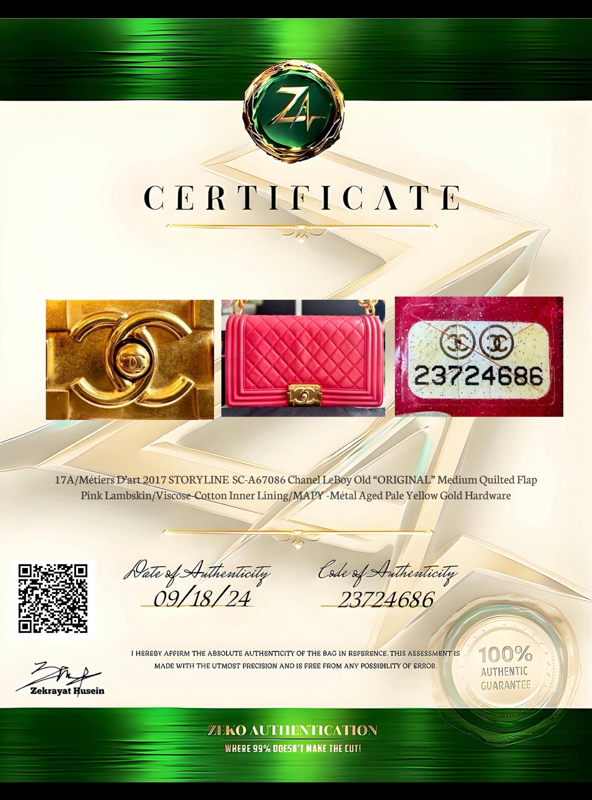 Chanel Old Medium Boy