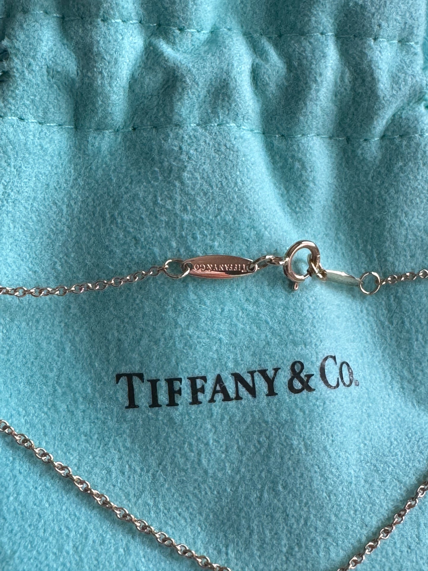 Tiffany&Co Rose Gold Diamond By the Yard Necklace