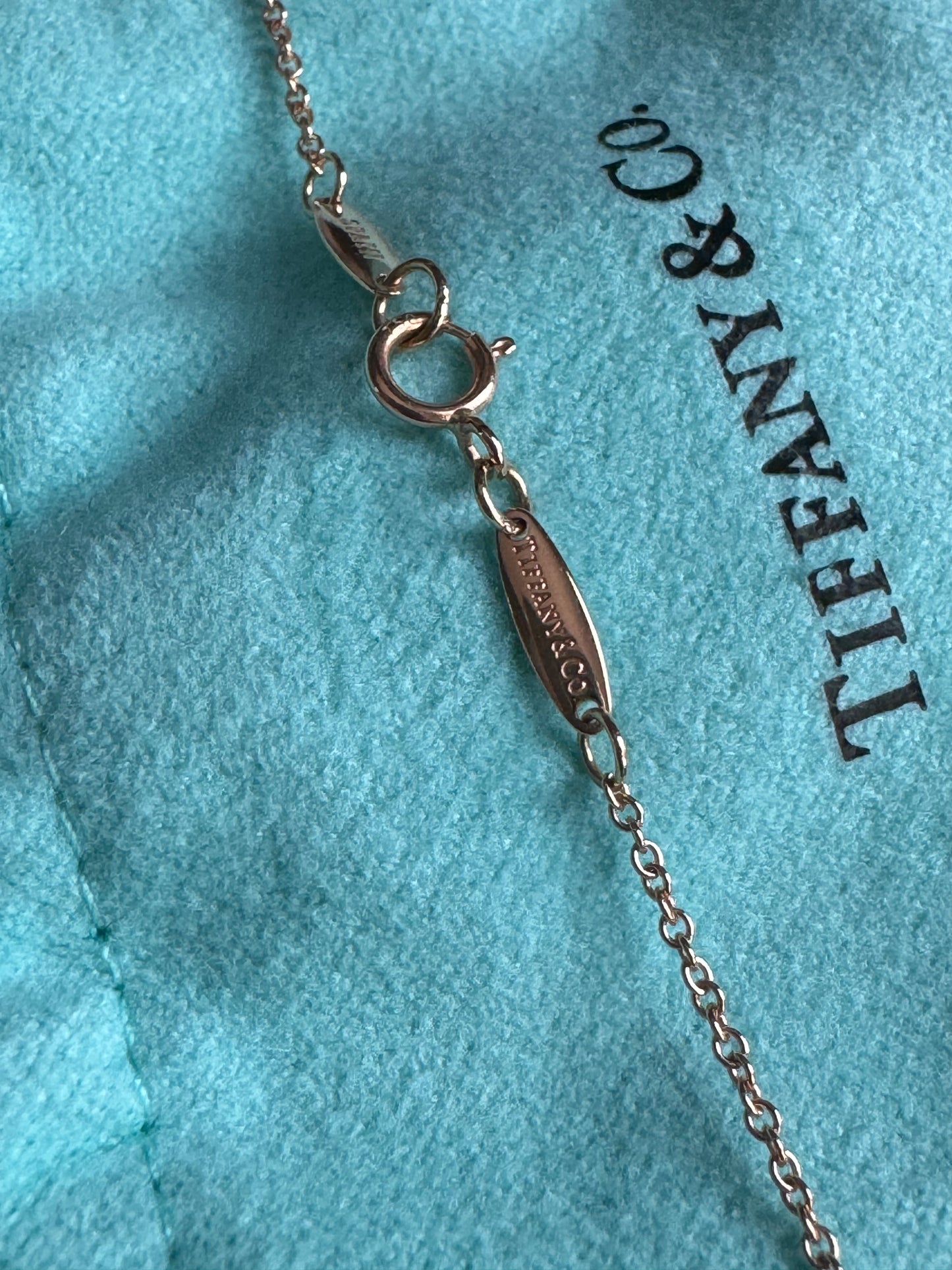 Tiffany&Co Rose Gold Diamond By the Yard Necklace