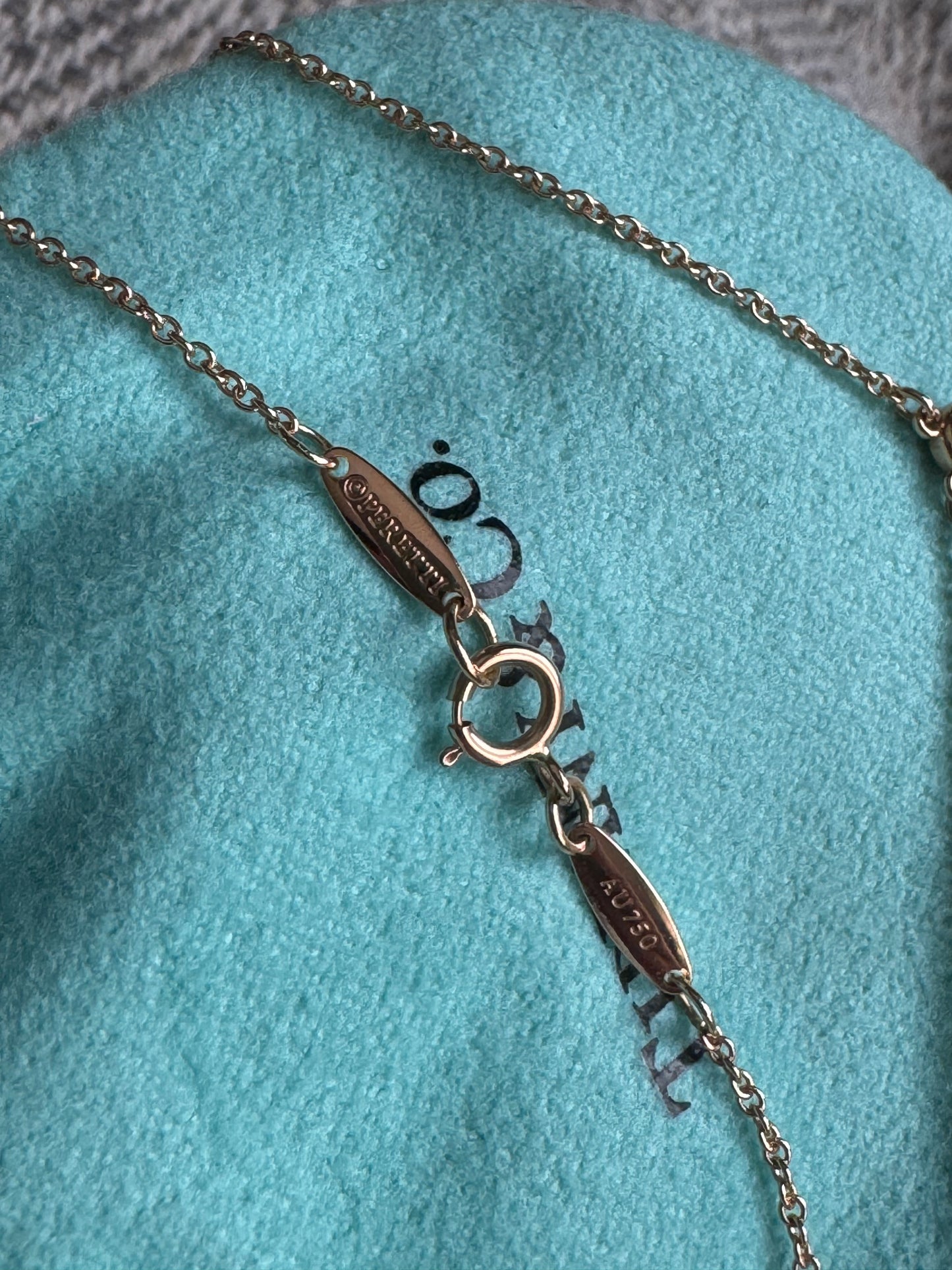 Tiffany&Co Rose Gold Diamond By the Yard Necklace