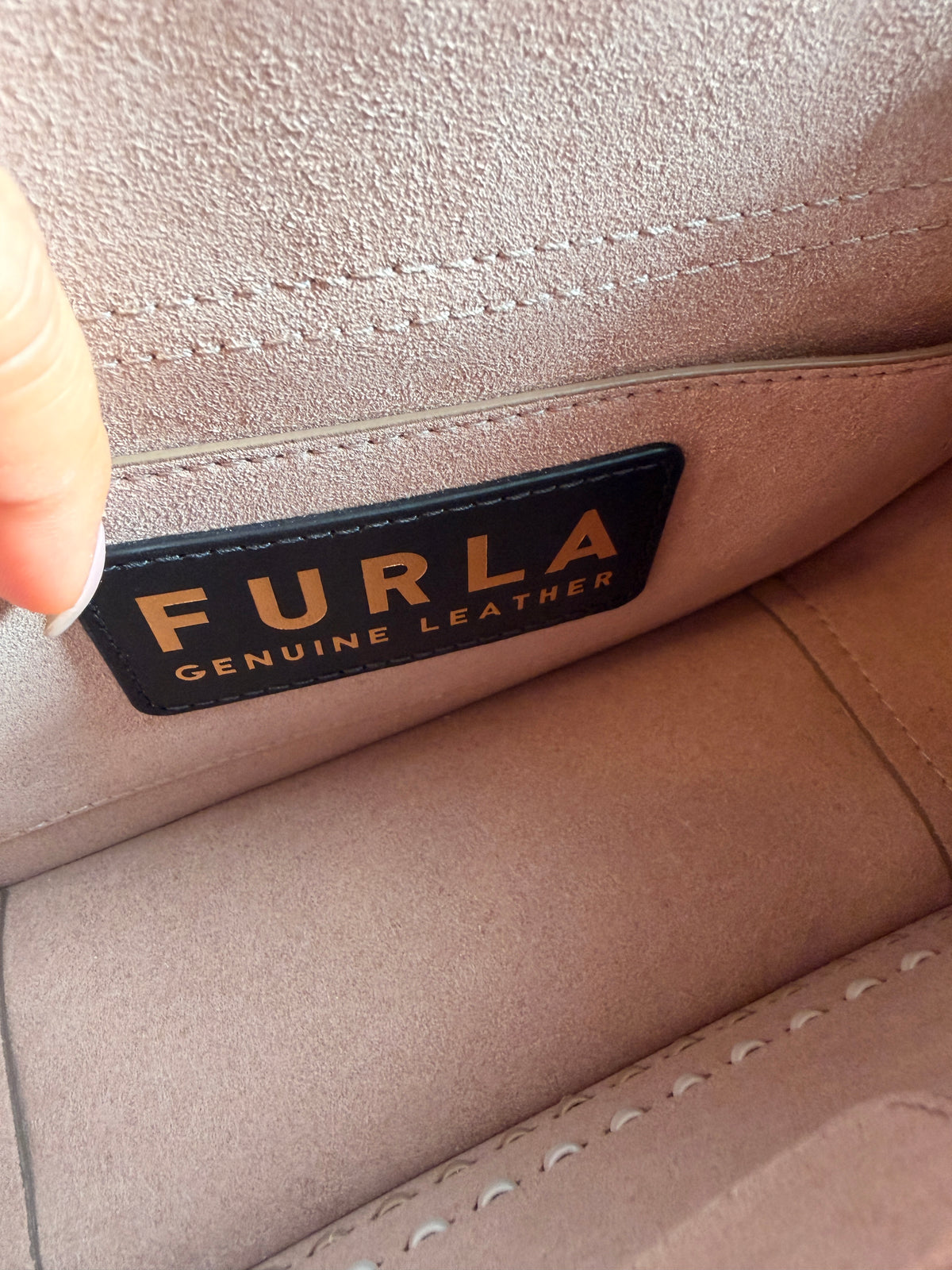FURLA Blush Pink Leather Shoulder bag/Crossbody