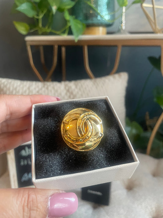 Chanel Medallion Brooch Pin 94P